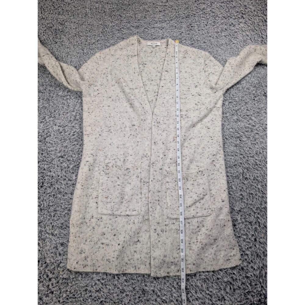 Madewell Sweater Women 2XS XXS Beige Normcore Cardigan Chunky Knit Wool Blend - Picture 5 of 7